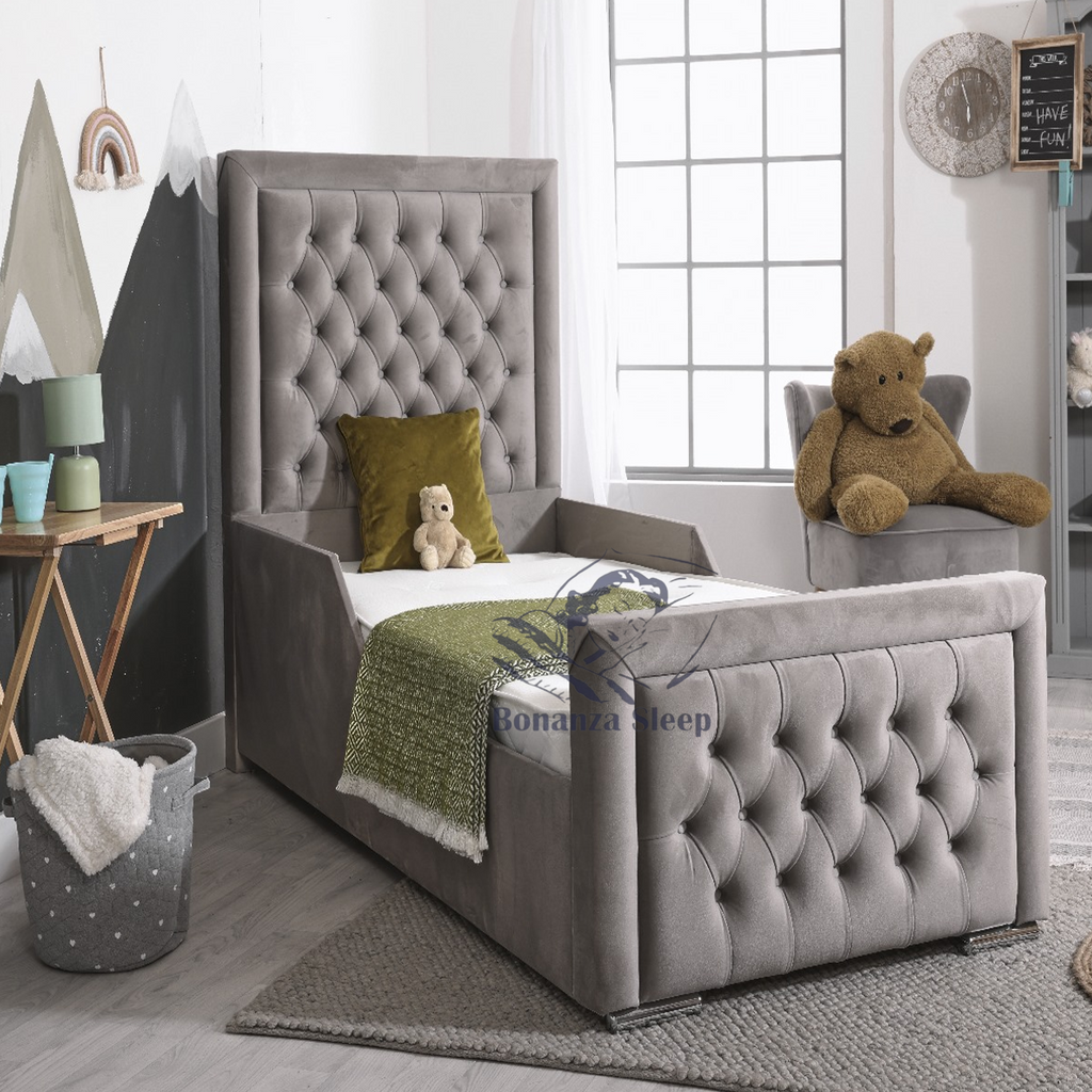 Posh Kids Chesterfield Bumper Bar Bed 