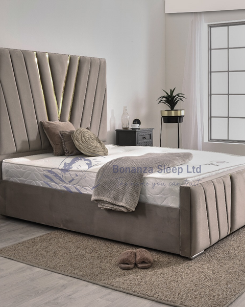 Designer Luxury V Lines Bed Frame