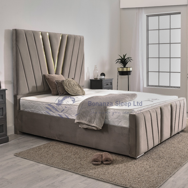 Designer Luxury V Lines Bed Frame