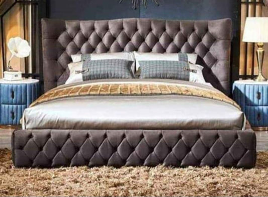 Rehan Chesterfield Wingback Bed