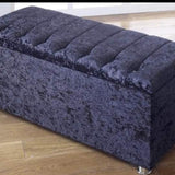 Black Storage Ottoman Box