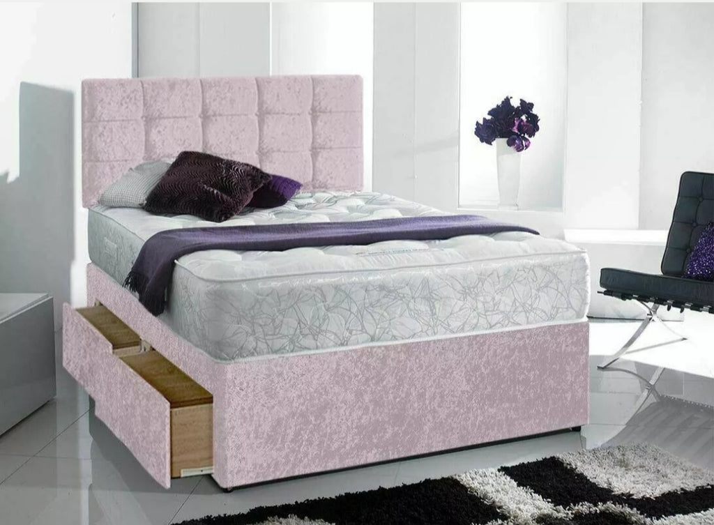 Baby Pink Divan Bed