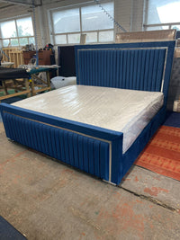 Blue Chesterfield Bed