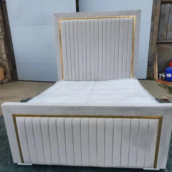 White Chesterfield Bed