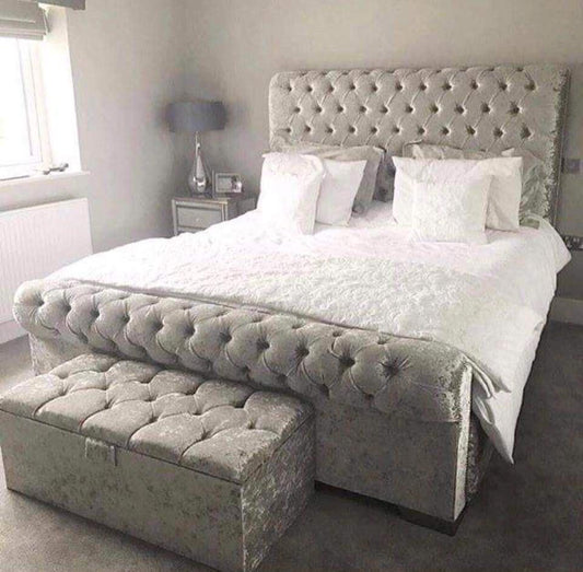 Sleigh Chesterfield Bed For Just £299.99