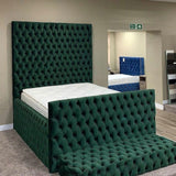 Royal Green Chesterfield Bed
