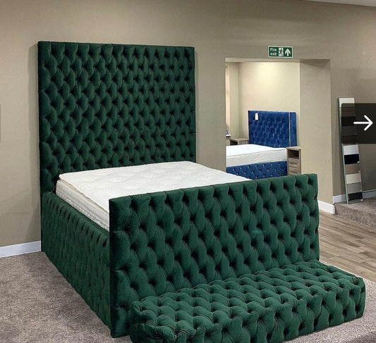 Royal Green Chesterfield Bed