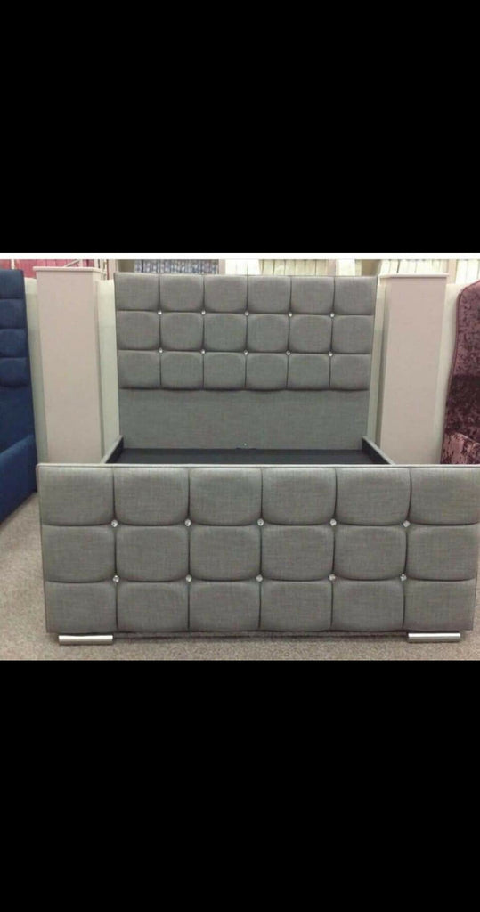 Dark Grey colored cube bed