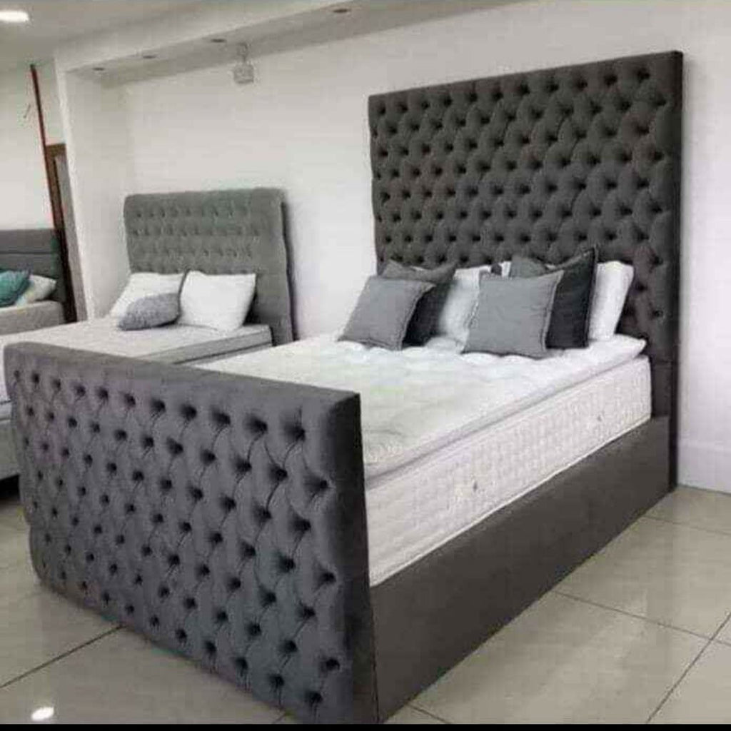 Black Chesterfield Bed