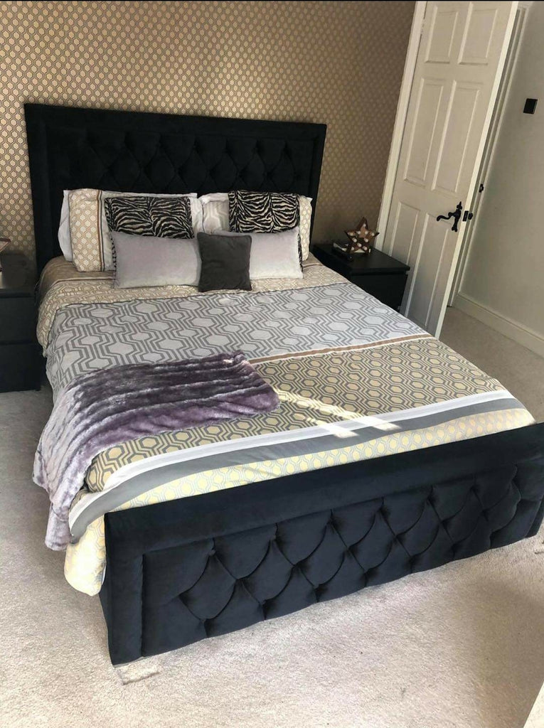 Black Chesterfield Bed Frame