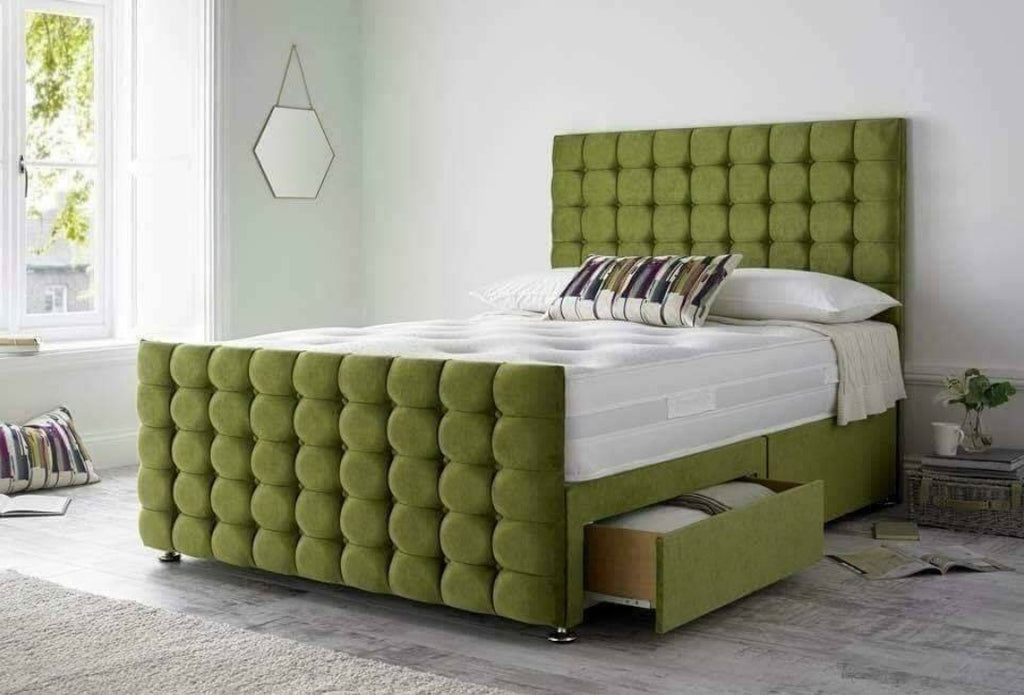 Green Color Divan Bed