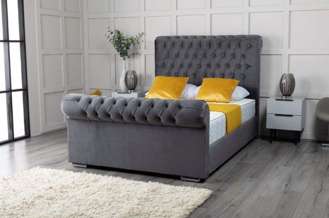 Libba Sleigh Chesterfield Bed From £329.99