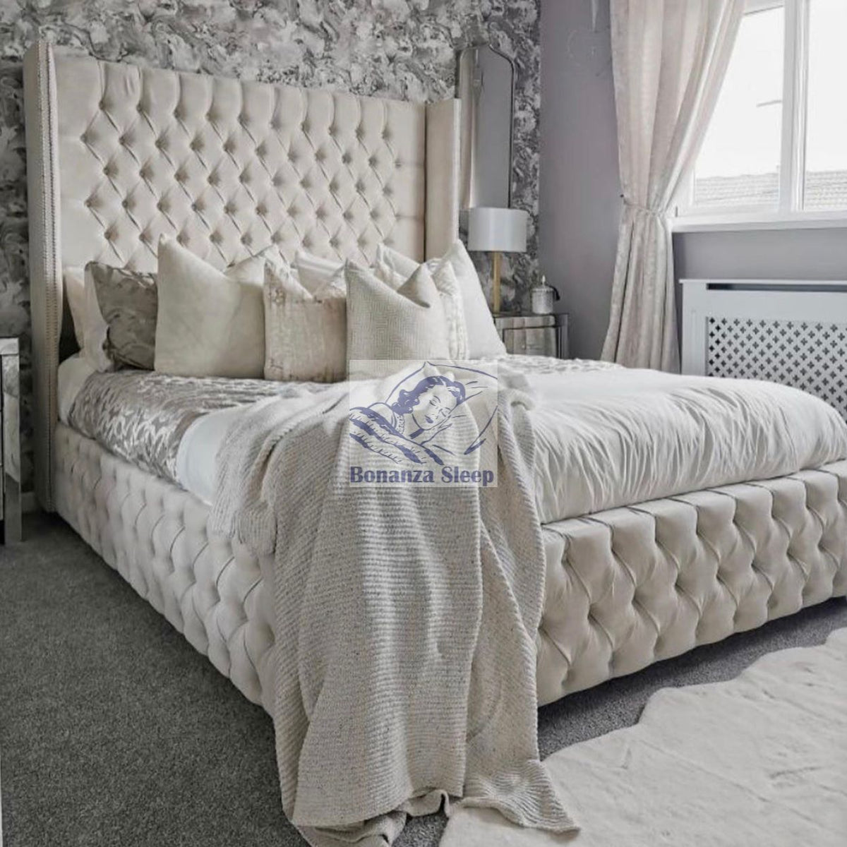Wingback Bed Under £400.00
